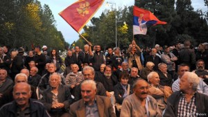 flamuri serb ne protesta Podgorice