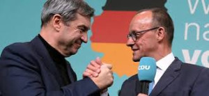Friedrich Merz dhe Markus Söder pas publikimit të rezultateve